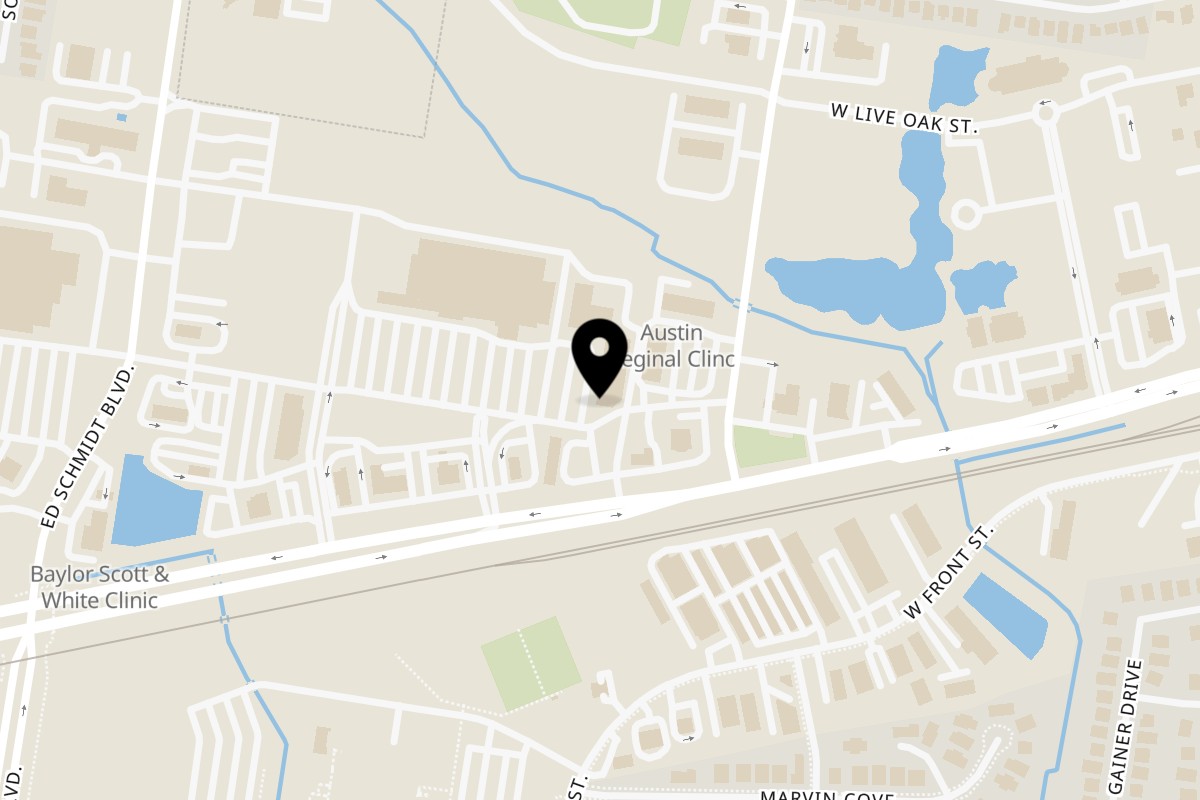 Map showing the location of Julio's Mexican Restaurant Hutto on 560 US-79 Ste A100 in Hutto